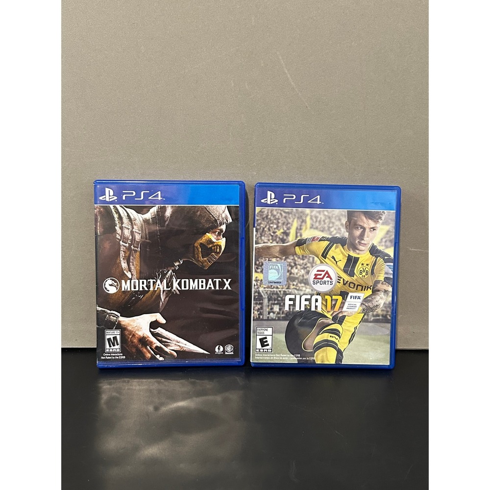 Mortal Kombat X and FIFA 17 PS4 Video Game Bundle Sony PS4 Fighting Sport